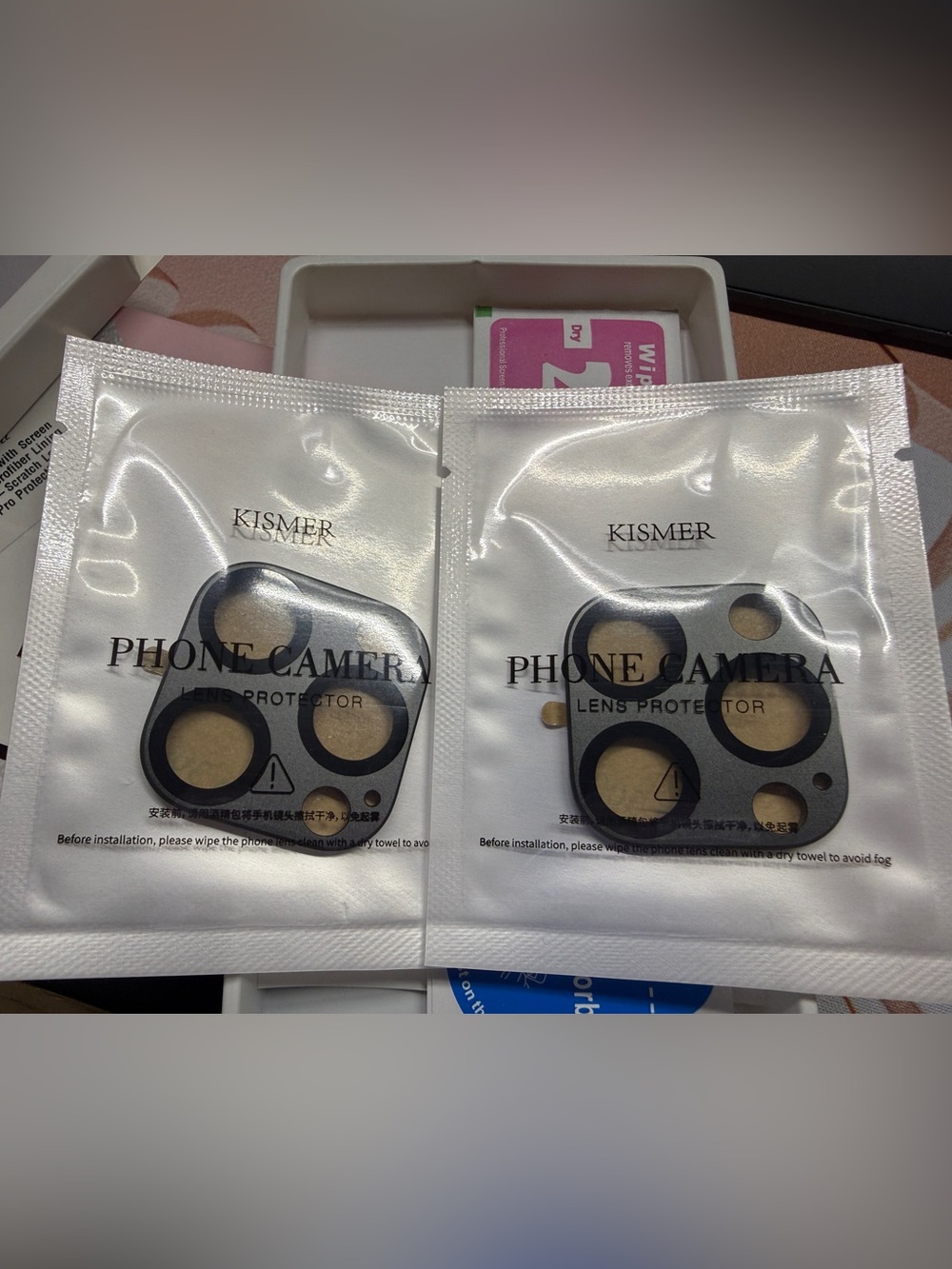 Pink Camera Lens Protector Rings for iPhone 16 Pro - Picture 9 of 9